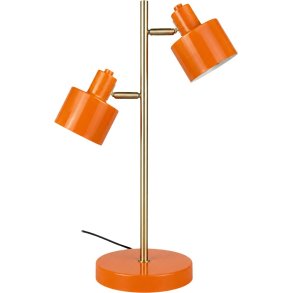 Dyberg Larsen Ocean Tischlampe H41,7 cm, Orange/Messing