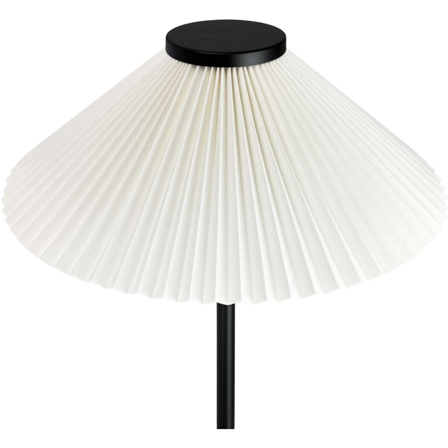 Dyberg Larsen Plissé Tischlampe H60 cm, Cremefarben