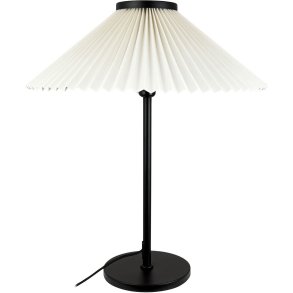 Dyberg Larsen Plissé Tischlampe H60 cm, Cremefarben