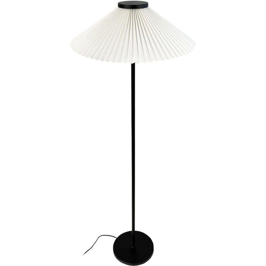 Dyberg Larsen Plissé Stehlampe H145 cm, Cremefarben