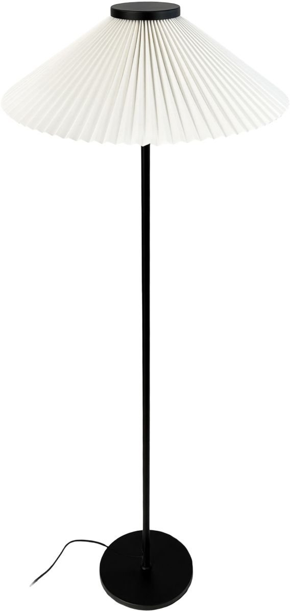 Dyberg Larsen Plissé Stehlampe H145 cm, Cremefarben