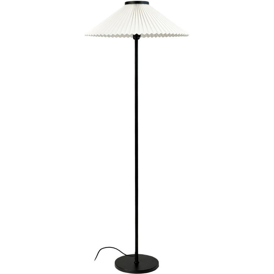 Dyberg Larsen Plissé Stehlampe H145 cm, Cremefarben