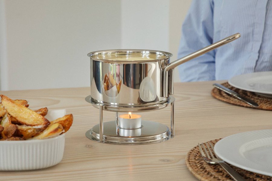 Eva Trio Saucevarmers�t 13 cm/1,1 L, B�rstet St�l
