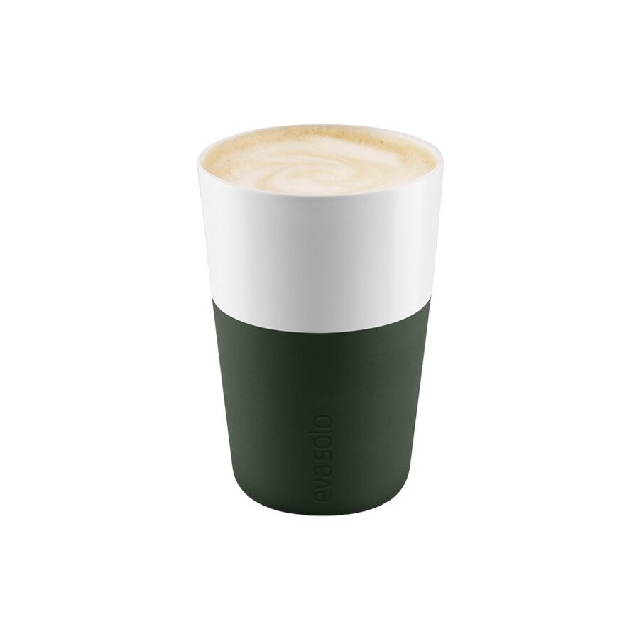 Eva Solo Cafe Latte-krus 2 stk, Forest green