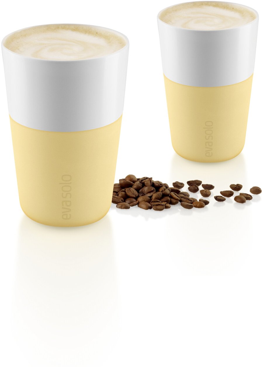 Eva Solo Cafe Latte-krus 2 stk. 360 ml, Lemon drop