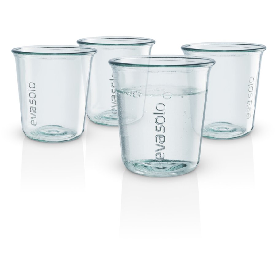 Eva Solo Recyceled Trinkglas 4er Set 25 cl, Recyceltes Glas