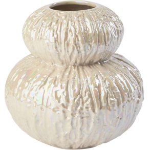 Eden Outcast Fusing Vase Double H17 cm, Pearl