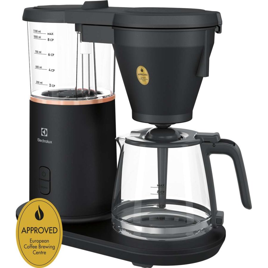 Electrolux Explore 7 Kaffeemaschine mit Aromafunktion 1,1 L, Granite Black