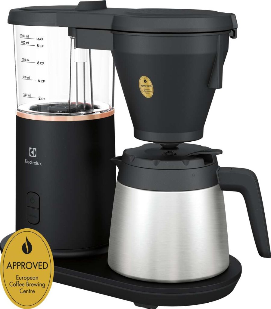 Electrolux Explore 7 Kaffeemaschine m. Thermoskanne und Aromafunktion 1,1 L, Granitschwarz