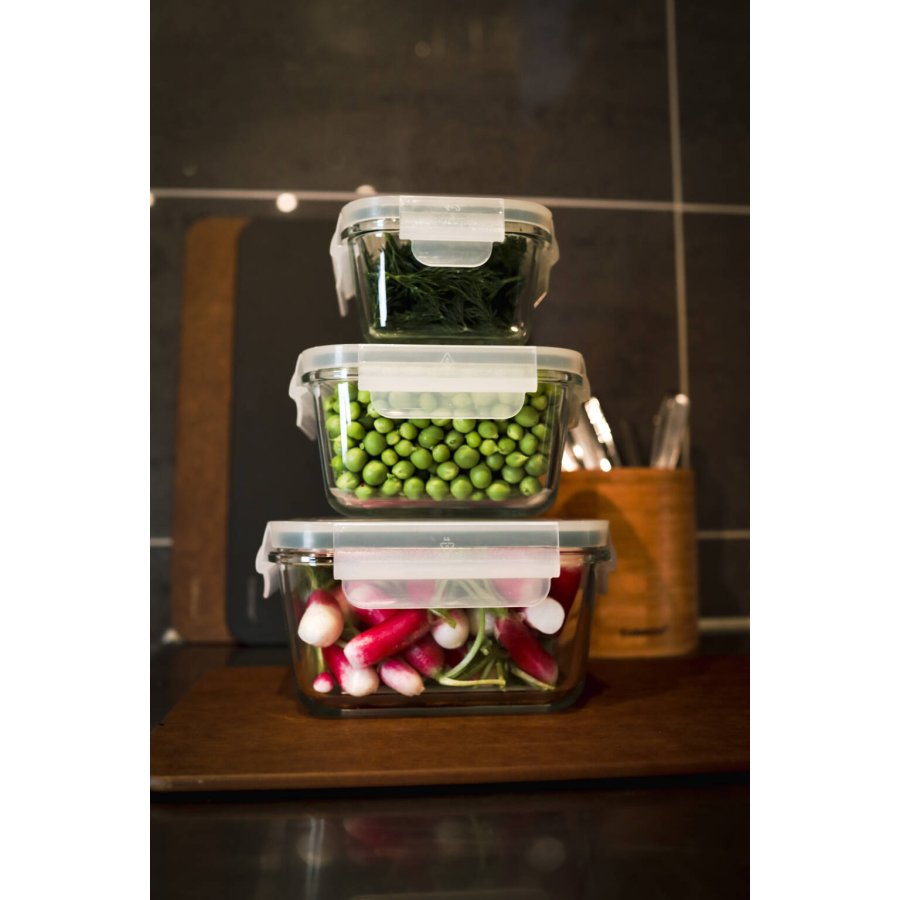 Endeavour Foodbox Haushaltsbox 18x18 cm, Glas