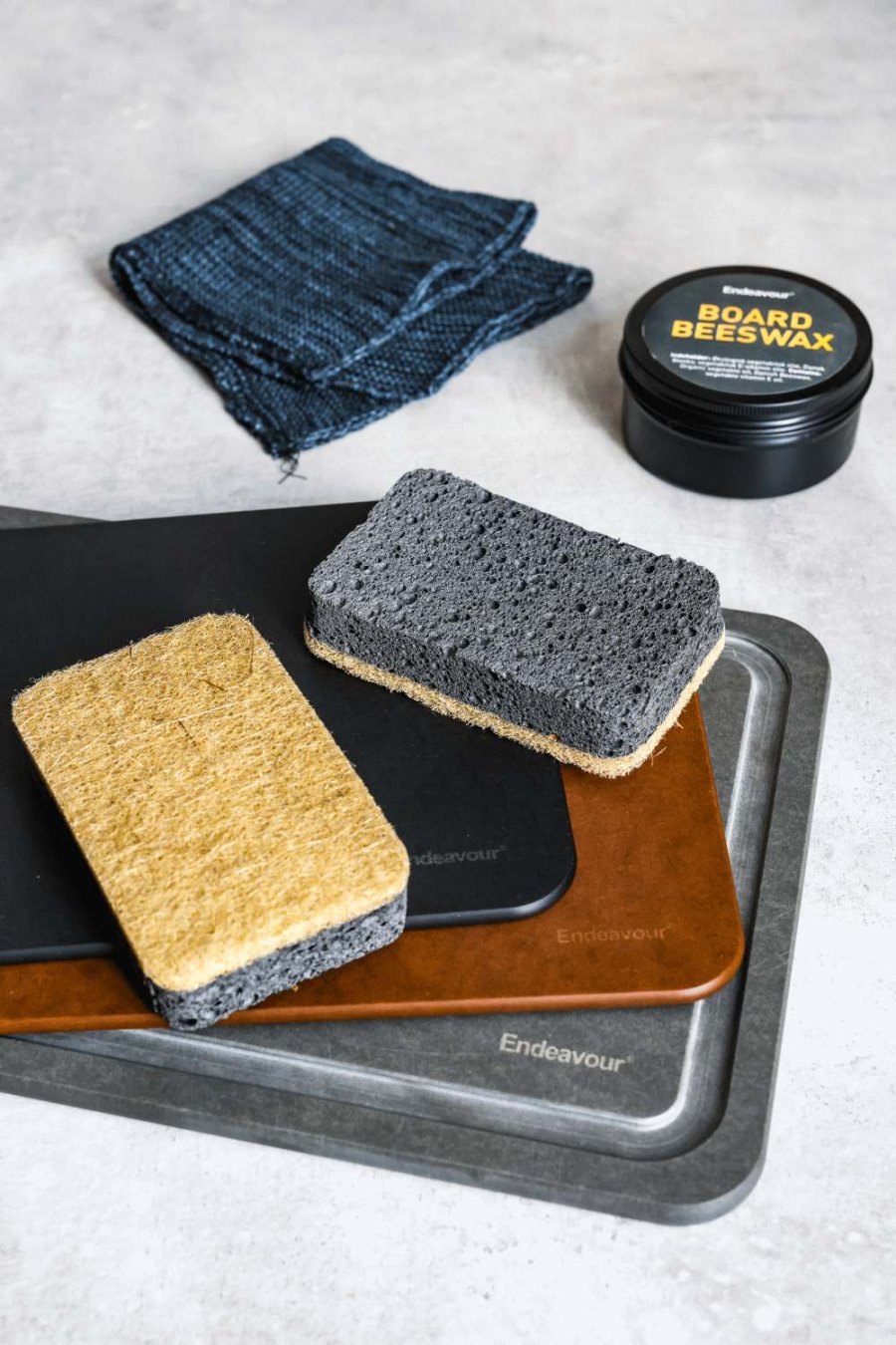 Endeavour Scrubpro Schwamm 2er Set, Grau