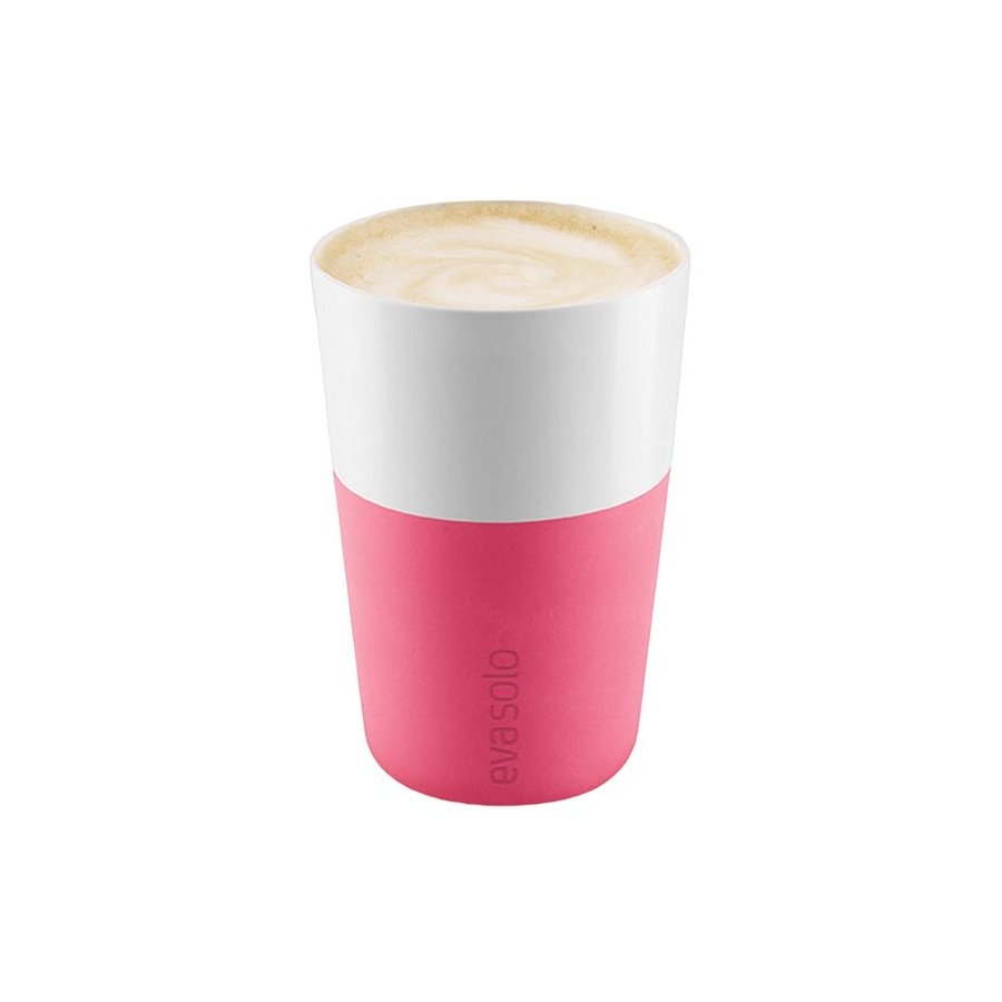 Eva Solo Café Latte-krus 2 stk. 360 ml, Berry red