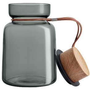 Eva Solo Silhouette Aufbewahrungsglas 1.0 L, Smokey Grey