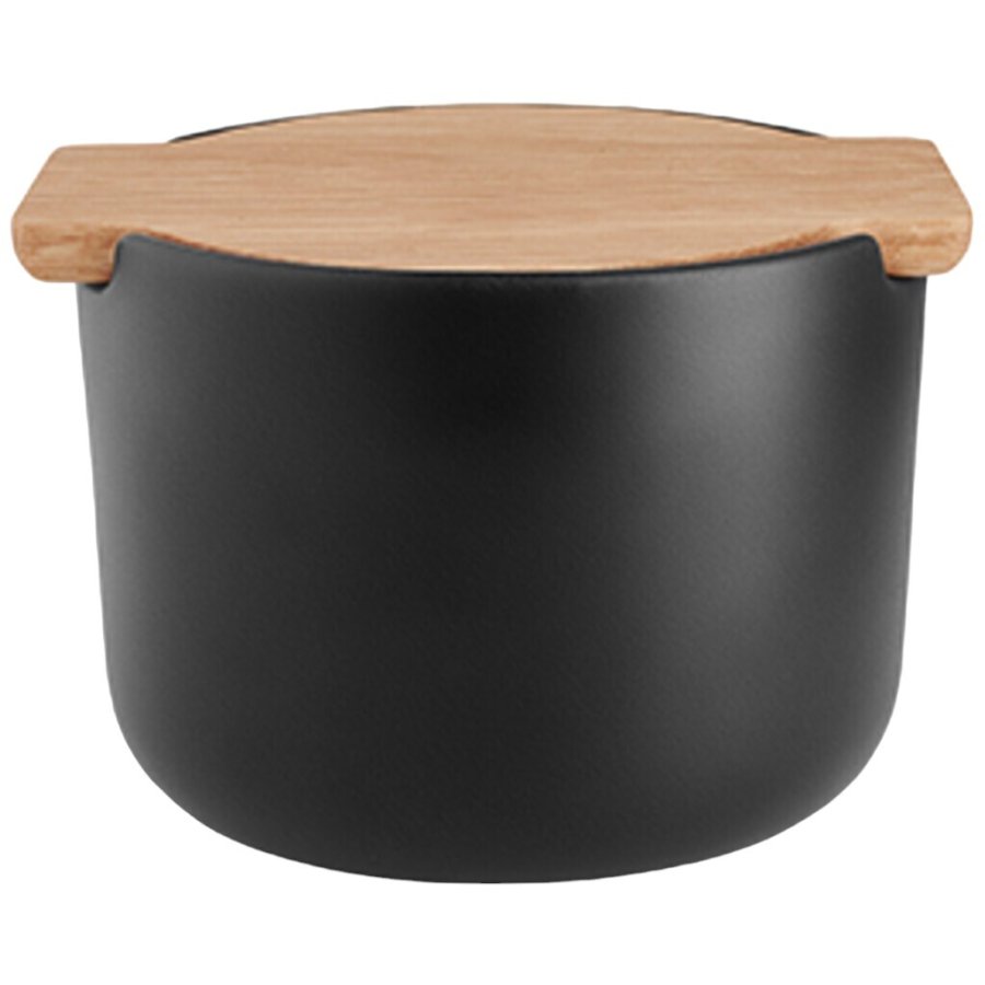 Eva Solo Nordic Kitchen Salzdose mit Deckel 10,5 cm, Schwarz