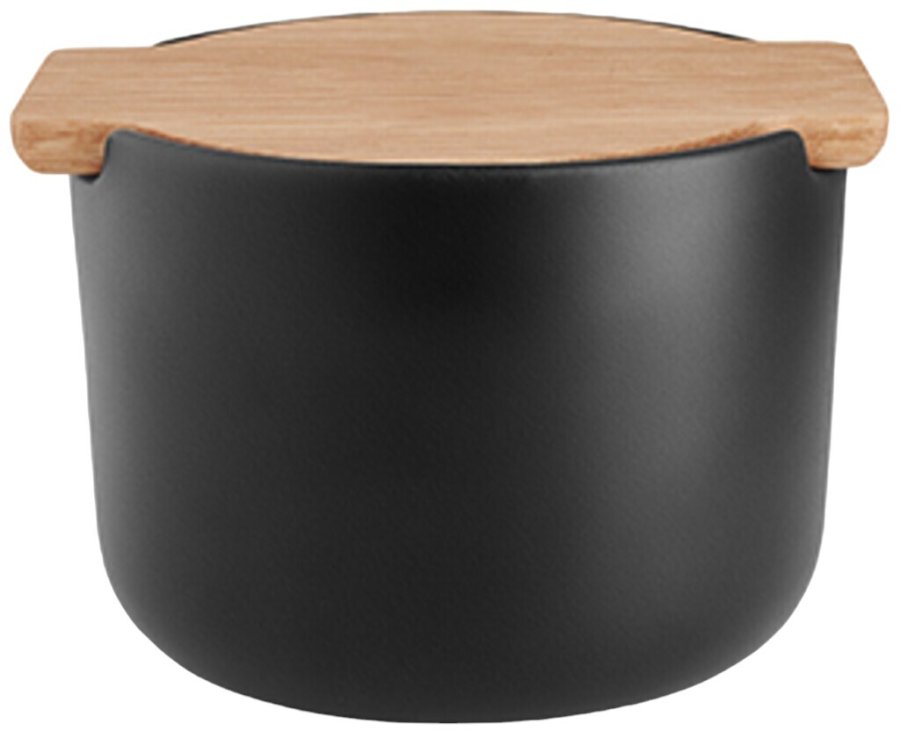 Eva Solo Nordic Kitchen Salzdose mit Deckel 10,5 cm, Schwarz