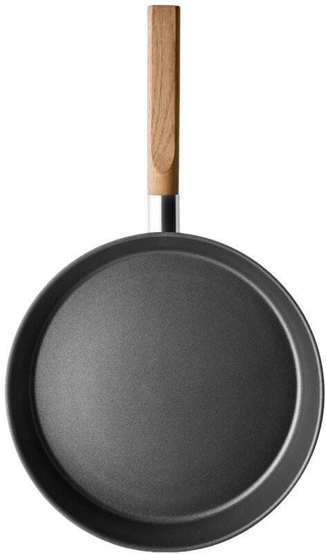 Eva Solo Nordic Kitchen Bratpfanne mit Anti-haft Beschichtung 28 cm, Stahl/Eiche