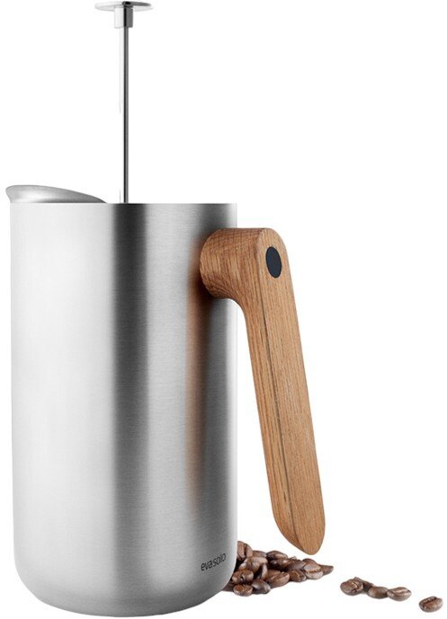 Eva Solo Nordic Kitchen Stempelkanne m. Isolierwirkung 1,0 L, Stahl/Eiche