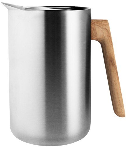 Eva Solo Nordic Kitchen Thermoskanne 1.0 L, Stahl/Eiche