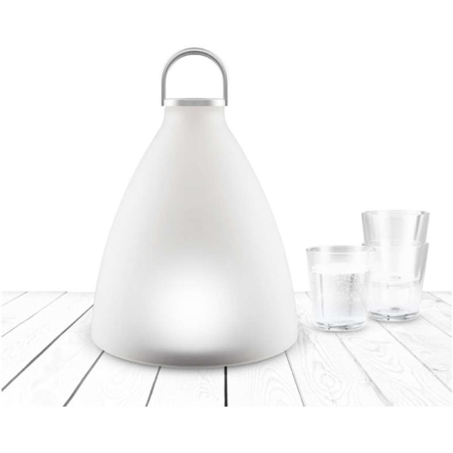 Eva Solo SunLight Bell Lampe H30 cm, Wei/Stahl