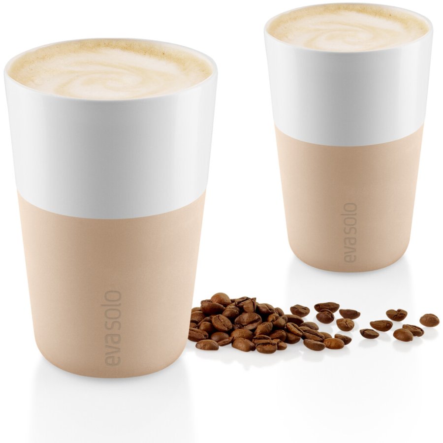 Eva Solo Caffe Latte Becher 2er Set, Soft Beige