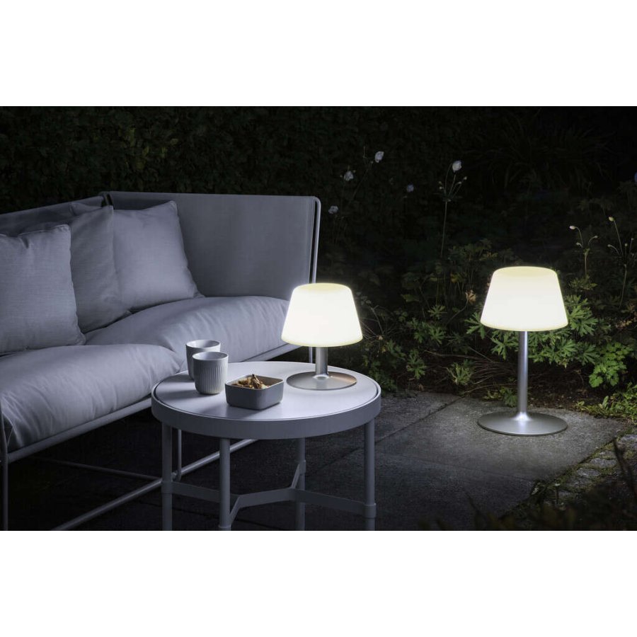 Eva Solo SunLight Lounge-Lampe H24.5 cm, Wei/Stahl