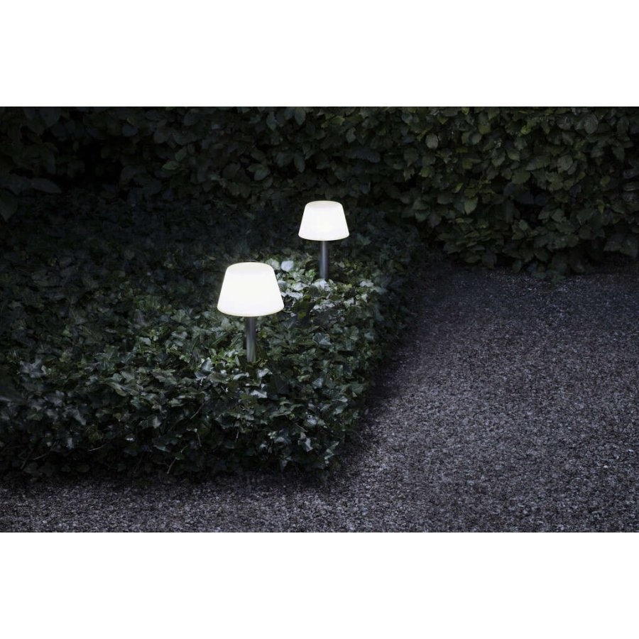 Eva Solo SunLight Gartenspeer H37 cm, Wei/Stahl