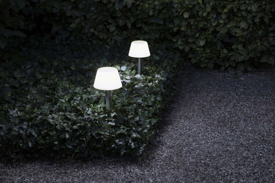 Eva Solo SunLight Gartenspeer H37 cm, Wei/Stahl