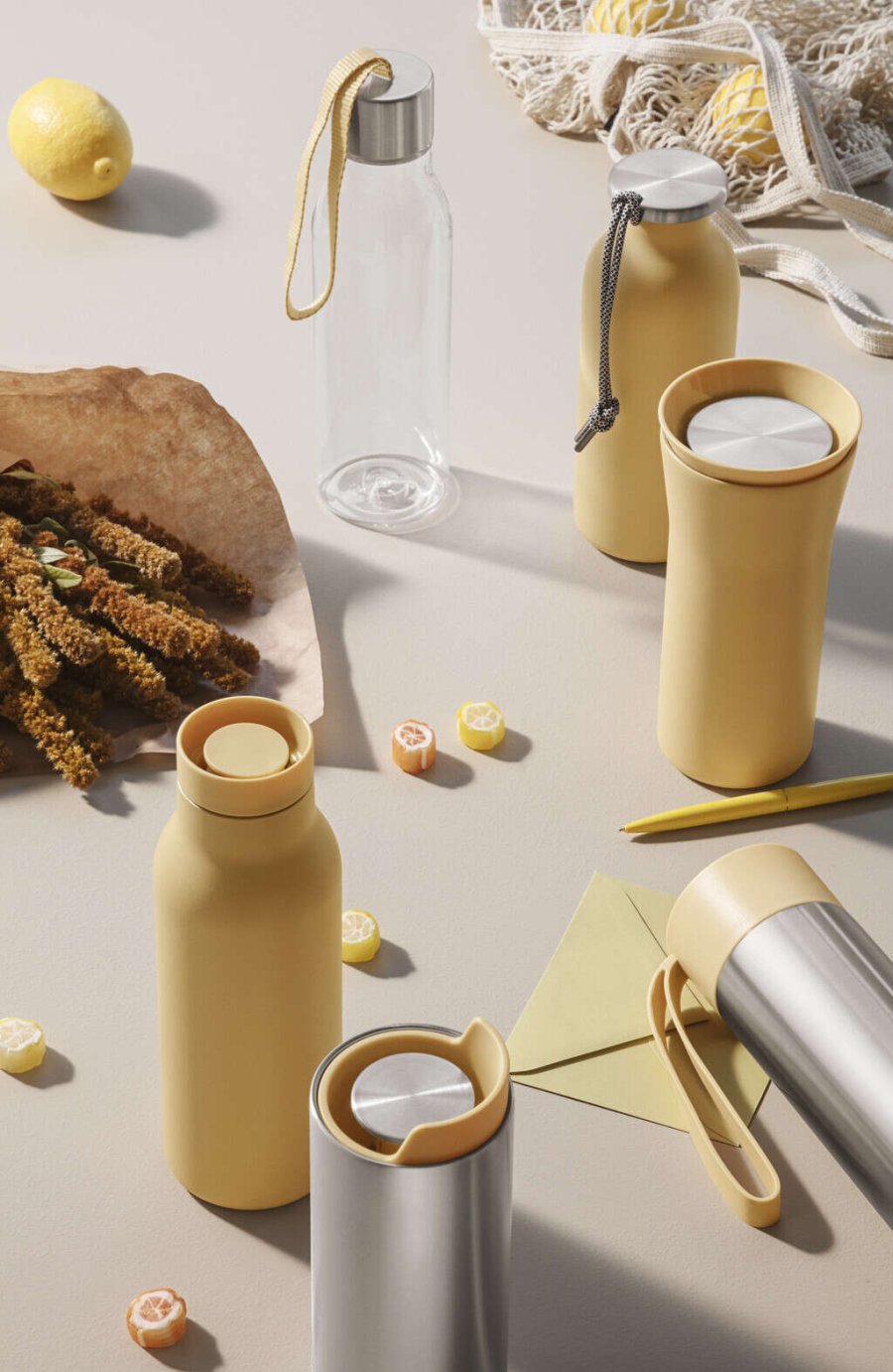 Eva Solo Urban To Go Recycled Thermobecher 0,35 L, Golden Sand