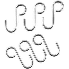 Eva Trio S-Kleiderhaken 6er Set H3,7 cm, Polierter Stahl