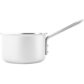 Eva Trio White Line Kasserolle mit Keramik-Slip-Let-Beschichtung 13 cm/1,1 L, Recycelter Stahl