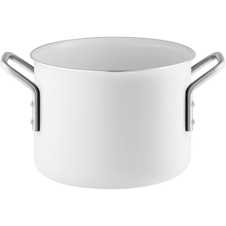 Eva Trio White Line Topf mit rutschfester Keramikbeschichtung 16 cm/2,5 L, Wei