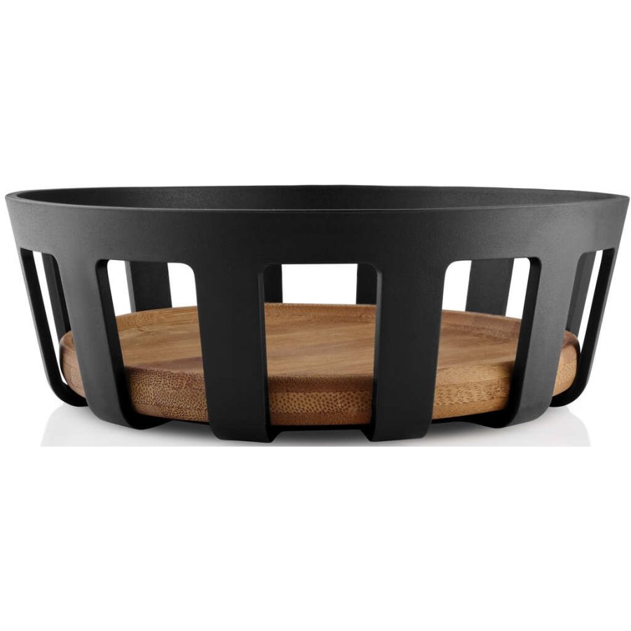 Eva Solo Nordic Kitchen Brotkorb 21,5 cm, Schwarz/Bambus