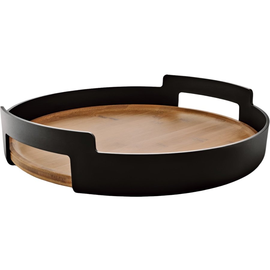 Eva Solo Nordic Kitchen Serviertablett 35 cm, Schwarz/Bambus