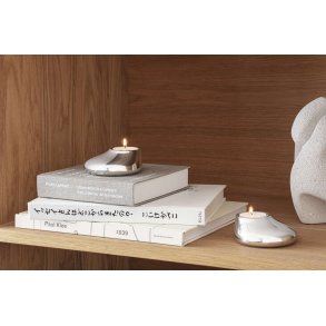 Eva Solo Mellow Fyrfadsstage 2 stk. H4 cm, Rustfrit Stål