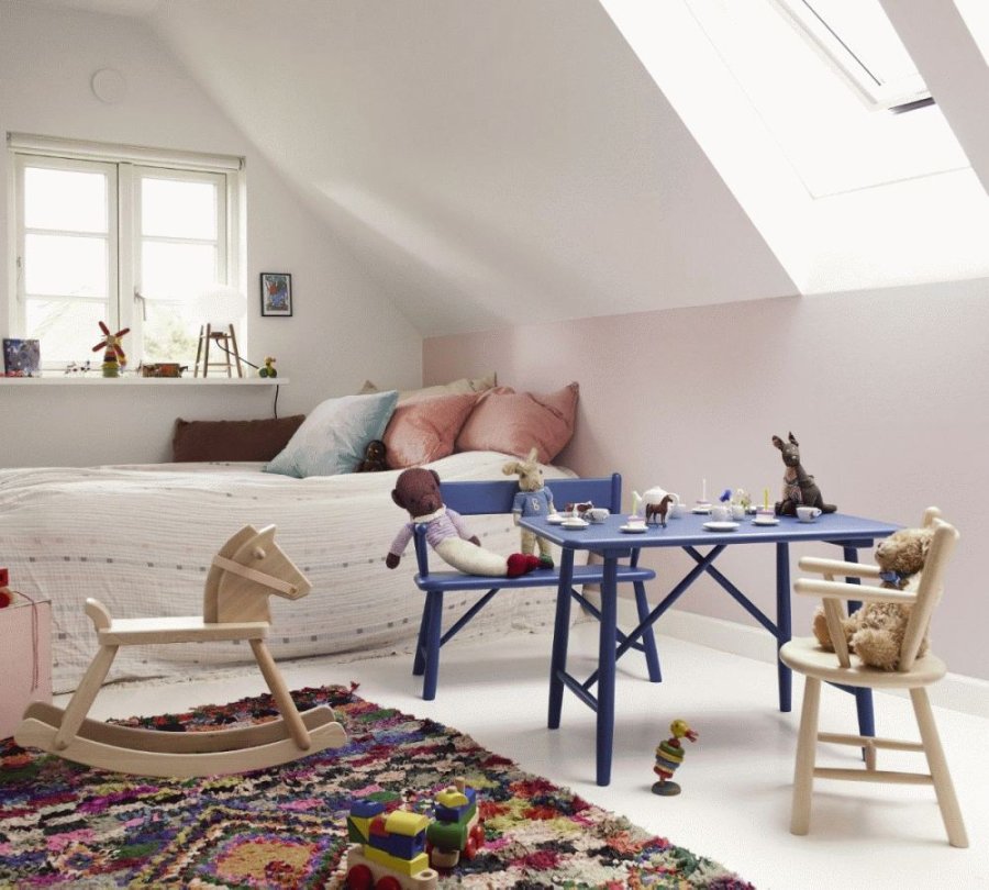 FDB Mbler P9 Kinderstuhl, Lackierte Buche