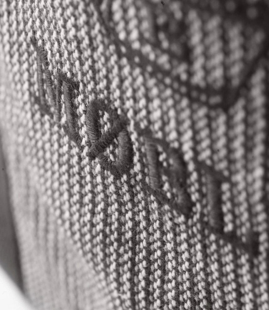 FDB Mbler R15 Colorline Stofftasche 44 × 41,5 cm, Weiß/Grau