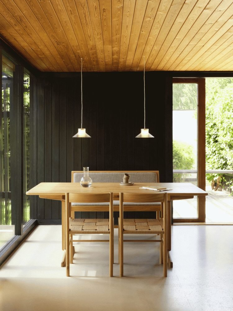 FDB Mbler U11 Sletterhage Pendelleuchte 20,8 cm, Opal/Aluminium