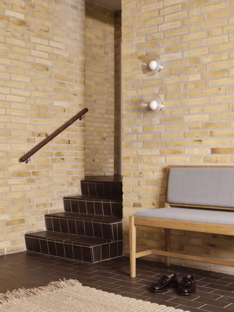 FDB Mbler U12 Sletterhage Wandleuchte ohne Kabel 20,8 cm, Opal/Aluminium