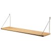 FDB M�bler B145 Hylde m. Beslag 22x90 cm, Eg/B�rstet St�l