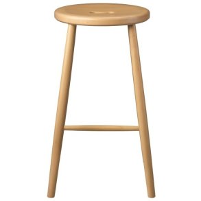 FDB Mbler J27C Thekenbarhocker H65 cm, Buche