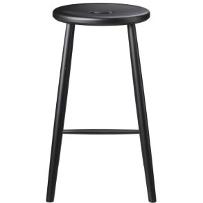 FDB Møbler J27C Counter Barstol H65 cm, Sort