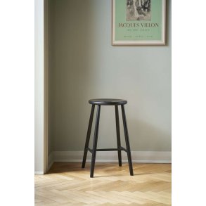 FDB Møbler J27C Counter Barstol H65 cm, Sort