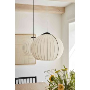 FDB Møbler U13 Hasmark Pendel Ø39,1 cm, Messing/Sort/Beige