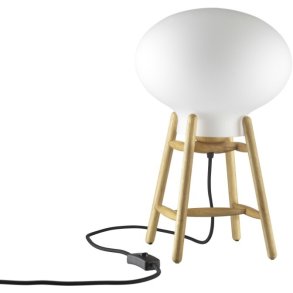 FDB Mbler U4 Hiti Tischlampe H39,5 cm, Eiche/Opal