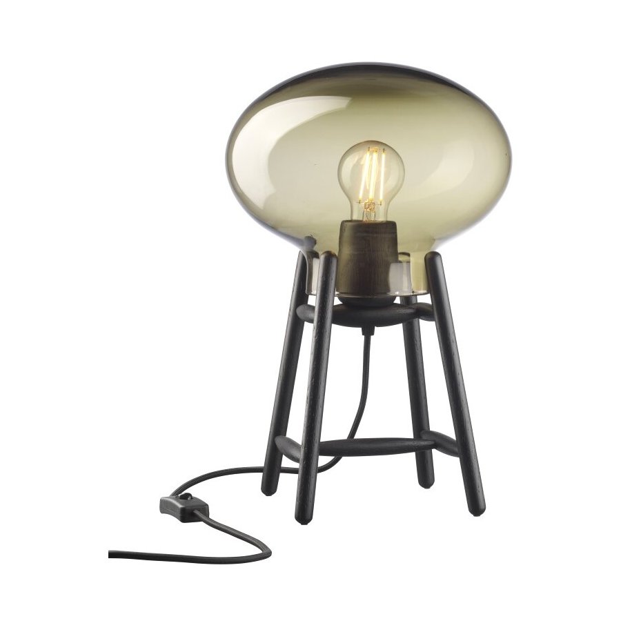 FDB Mbler U4 Hiti Bordlampe H39,5 cm, Sort/Rgfarvet