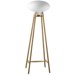 FDB Møbler U5 Hiti Gulvlampe H124 cm, Eg/Opal
