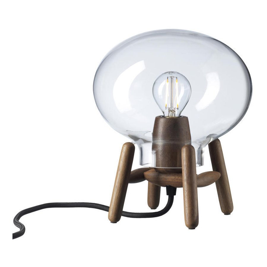 FDB Mbler U6 Hiti Mini Bordlampe H22 cm, Valnd/Glas