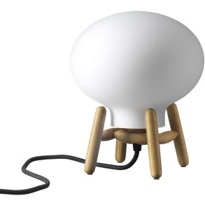 FDB Mbler U6 Hiti Mini Tischlampe H22 cm, Eiche/Opal