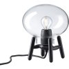 FDB Mbler U6 Hiti Mini Bordlampe H22 cm, Sort/Glas