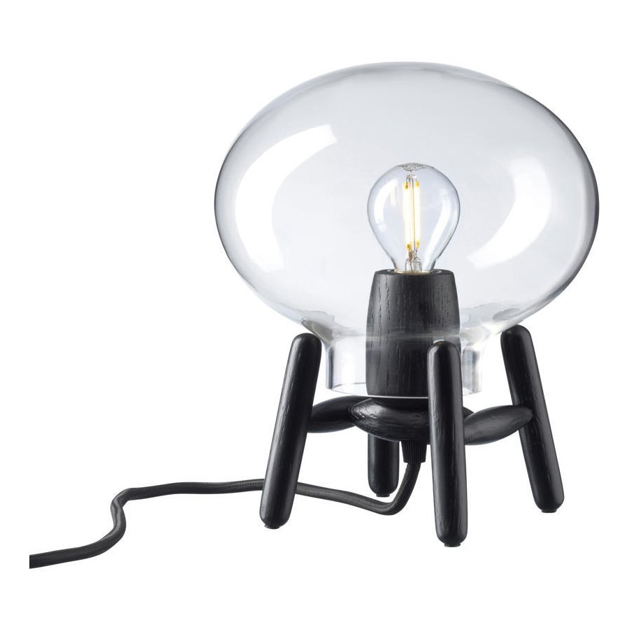 FDB Mbler U6 Hiti Mini Bordlampe H22 cm, Sort/Glas